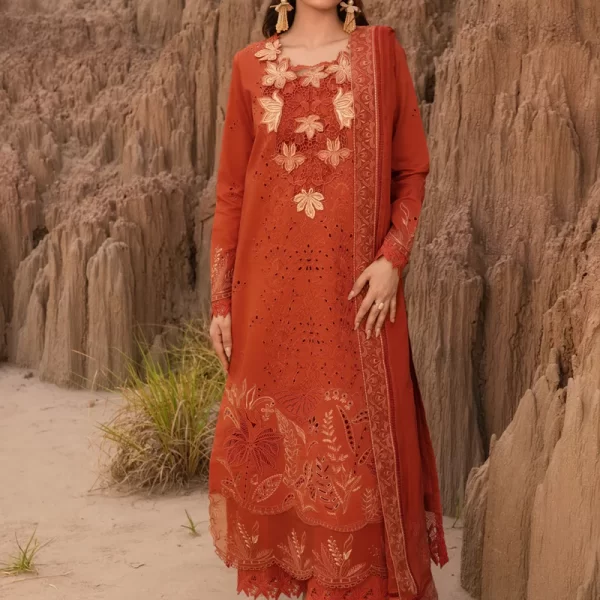 Rang Rasiya Premium Eid Collection 2025 | Mahi, 3-piece Pakistani designer lawn suits in the UK- Zee Collections. FRONT