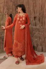 Rang Rasiya Premium Eid Collection 2025 | Mahi, 3-piece Pakistani designer lawn suits in the UK- Zee Collections. FRONT kameez and dupatta