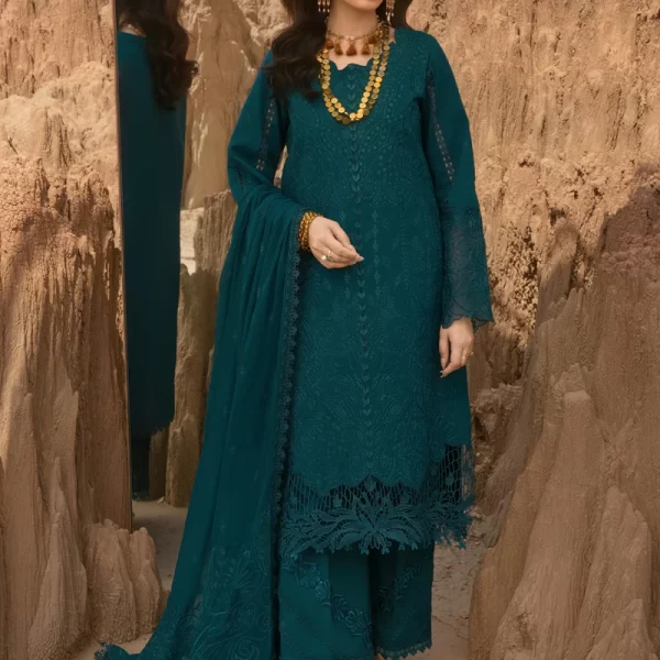 Rang Rasiya Premium Eid Collection 2025 | Zaynah, 3-piece Pakistani designer lawn suits in the UK- Zee Collections. FRONT
