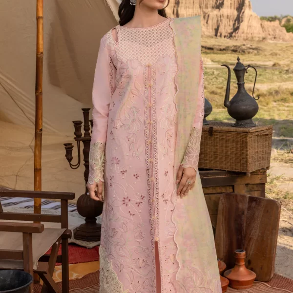 Rang Rasiya Premium Eid Collection 2025 | Nehal, 3-piece Pakistani designer lawn suits in the UK- Zee Collections. FRONT