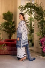 Pakistani clothing brands Sobia Nazir PK Vital Collection 2025, unstitched 3-piece lawn embroidered suit, Design 10B, back