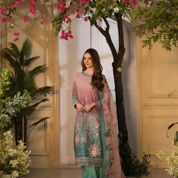 Pakistani clothing brands Sobia Nazir PK Vital Collection 2025, unstitched 3-piece lawn embroidered suit, Design 11a, front