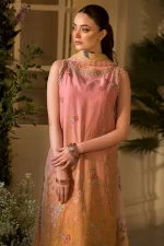 Pakistani clothing brands Sobia Nazir PK Vital Collection 2025, unstitched 3-piece lawn embroidered suit, Design 11B, front shirt