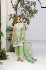 Pakistani clothing brands Sobia Nazir PK Vital Collection 2025, unstitched 3-piece lawn embroidered suit, Design 12a