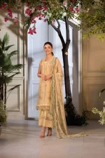 Pakistani clothing brands Sobia Nazir PK Vital Collection 2025, unstitched 3-piece lawn embroidered suit, Design 1B, salwar, kameez and dupatta