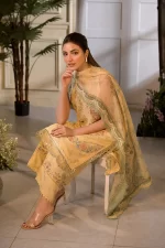 Pakistani clothing brands Sobia Nazir PK Vital Collection 2025, unstitched 3-piece lawn embroidered suit, Design 1B, shirt and dupatta style