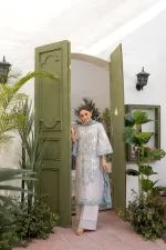 Pakistani clothing brands Sobia Nazir PK Vital Collection 2025, unstitched 3-piece lawn embroidered suit, Design 2b