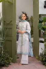 Pakistani clothing brands Sobia Nazir PK Vital Collection 2025, unstitched 3-piece lawn embroidered suit, Design 2b, lawn cenre panel