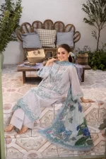Pakistani clothing brands Sobia Nazir PK Vital Collection 2025, unstitched 3-piece lawn embroidered suit, Design 2b, salwar kameez and dupatta