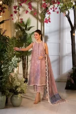 Pakistani clothing brands Sobia Nazir PK Vital Collection 2025, unstitched 3-piece lawn embroidered suit, Design 3b, salwar kameez and dupatta