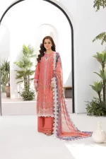 Pakistani clothing brands Sobia Nazir PK Vital Collection 2025, unstitched 3-piece lawn embroidered suit, Design 4a, front