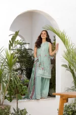 Pakistani clothing brands Sobia Nazir PK Vital Collection 2025, unstitched 3-piece lawn embroidered suit, Design 4b, front