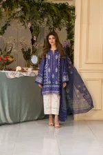 Pakistani clothing brands Sobia Nazir PK Vital Collection 2025, unstitched 3-piece lawn embroidered suit, Design 6b, front salwar kameez and dupatta