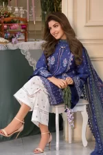 Pakistani clothing brands Sobia Nazir PK Vital Collection 2025, unstitched 3-piece lawn embroidered suit, Design 6b, shirt and trouser