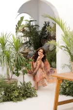Pakistani clothing brands Sobia Nazir PK Vital Collection 2025, unstitched 3-piece lawn embroidered suit, Design 7a