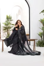 Pakistani clothing brands Sobia Nazir PK Vital Collection 2025, unstitched 3-piece lawn embroidered suit, Design 8a, salwar kameez and dupatta