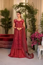 Pakistani clothing brands Sobia Nazir PK Vital Collection 2025, unstitched 3-piece lawn embroidered suit, Design 8b, front
