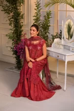 Pakistani clothing brands Sobia Nazir PK Vital Collection 2025, unstitched 3-piece lawn embroidered suit, Design 8b, salwar kameez and dupatta